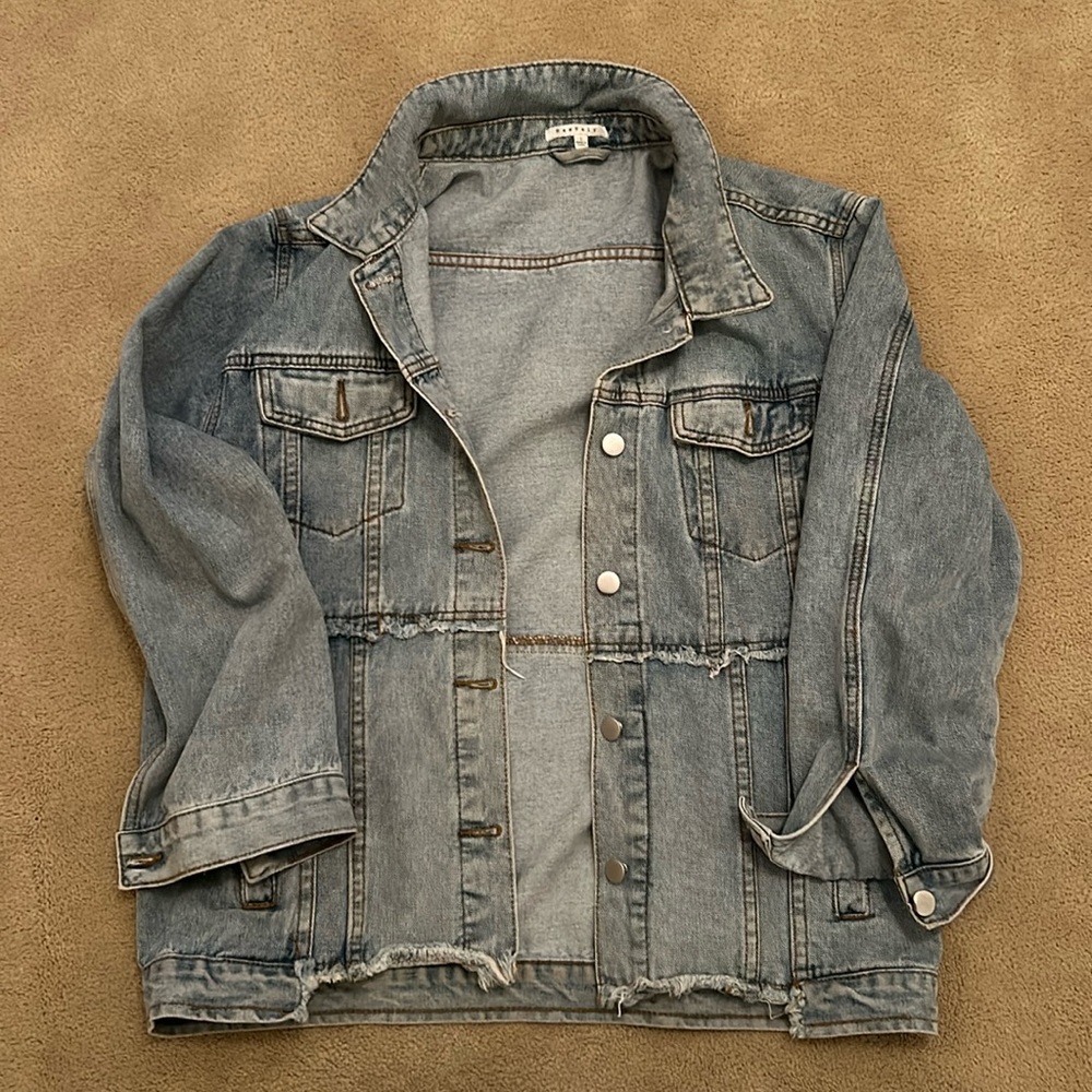 Oversized denim jacket